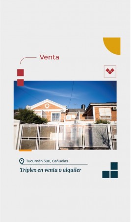 Cañuelas-OORTUNIDAD !!! Hermoso Triplex en venta -OPORTUNIDAD !!! APTO CREDITO HIPOTECARIO