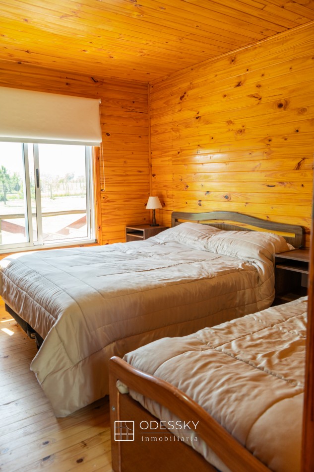 Uribelarrea - Dos Cabañas de Tronco Impecables a la Venta