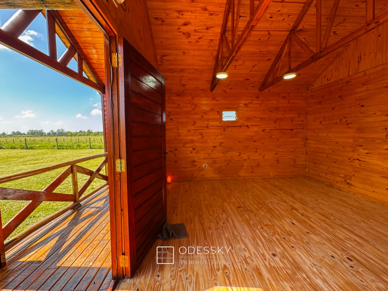 Uribelarrea - Dos Cabañas de Tronco Impecables a la Venta