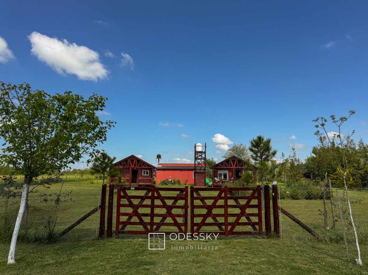 Uribelarrea - Dos Cabañas de Tronco Impecables a la Venta