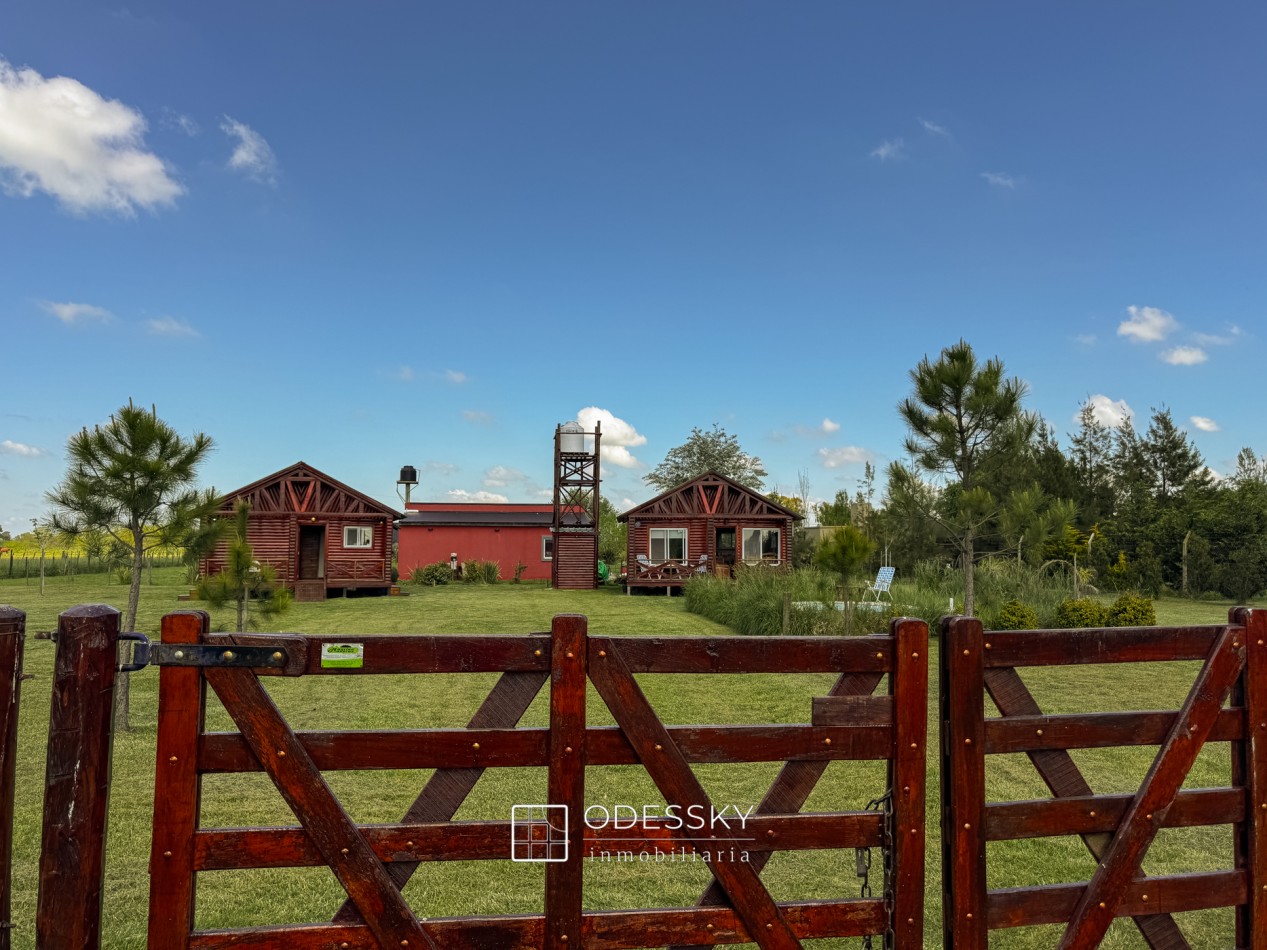 Uribelarrea - Dos Cabañas de Tronco Impecables a la Venta