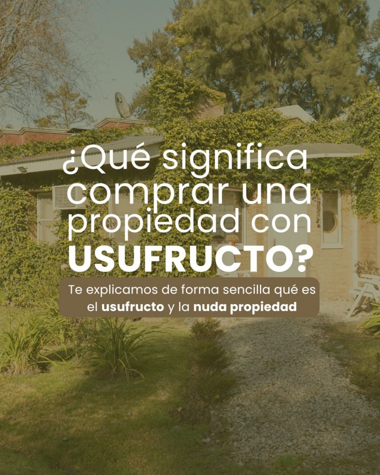 CAÑUELAS - OPORTUNIDAD PARA INVERSORES | VENTA CON USUFRUCTO (NUDA PROPIEDAD)